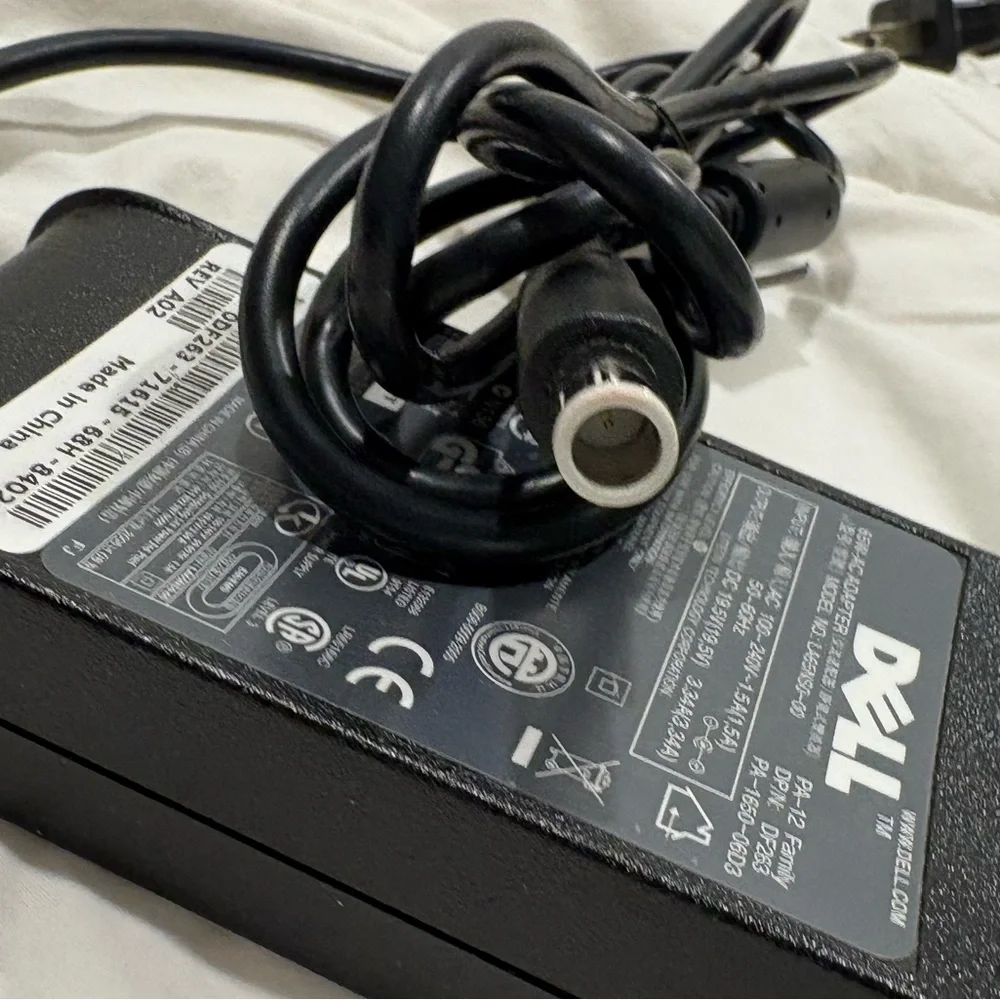 Dell Black Power Adapter with Cable